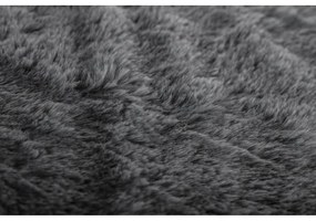 Coperta grigia in pelliccia finta 150x200 cm Ruby – Tiseco Home Studio