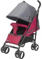 Passeggino Leggero per Bambini Pieghevole con Borsa Nemo Grigio e Rosa