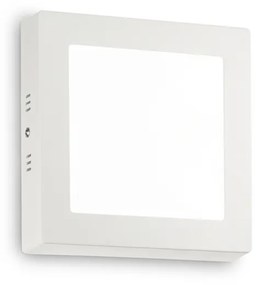 Applique Moderna Square Universal Alluminio-Plastiche Bianco Led 13,5W 3000K D17