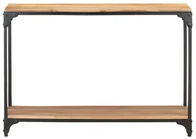 Tavolo consolle 110x30x75 cm in legno massello di acacia
