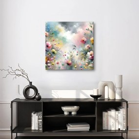 Quadro su tela – Fiori colorati in acquarello