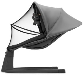 KINDERKRAFT - Altalena per bambini con melodia 2in1 LUMI 4xAAA grigio scuro