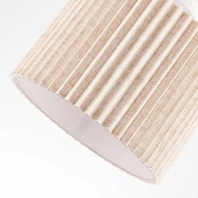 Brilagi - Plafoniera NORDIC WAVE 1xE27/15W/230V Ø 32 cm in lino/bianco