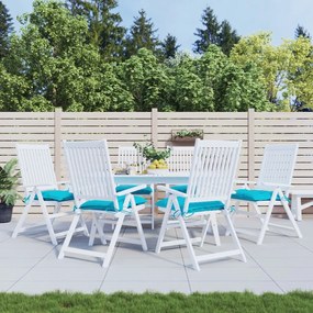 Cuscini Per Sedia 6 Pz Turchese 50x50x7 Cm Tessuto Oxford /