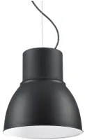 Lampadario moderno industrial nero cm 46.5