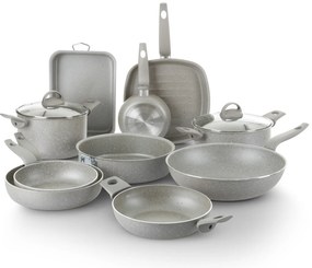 Batteria pentole con teglia e tortiera 12 pezzi