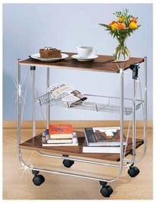 Tavolo da portata mobile in noce Deluxe - Wenko