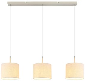 Globo 15968-3H - Lampadario sospeso con cavo DELEON 3xE27/40W/230V