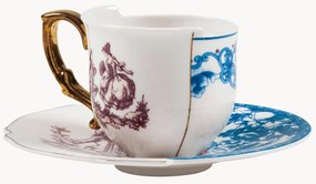 Tazza fatta a mano con piattino Hybrid