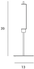 Lampada da tavolo x-ray - 1 vetro fume'