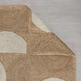 Tappeto di colore naturale/avorio in iuta tessuto a mano 120x170 cm Eclipse – Flair Rugs