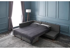 Divano angolare grigio scuro (angolo sinistro) Manama - Balcab Home