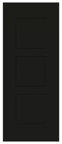 Pannello per porta d'ingresso P012 pellicolato pvc nero L 92  x H 210.5 cm, Sp 6 mm apertura reversibile