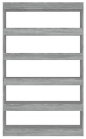 Libreria/divisorio grigio sonoma 100x30x166 cm
