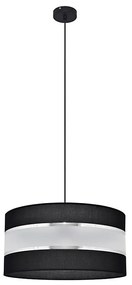 Lampadario a sospensione con filo HELEN 1xE27/15W/230V diametro 40 cm nero/argento