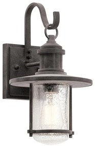 Applique classico chic da esterno KL-RIVERWOOD2-M grigio IP44 1X E27 ELSTEAD
