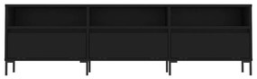 Mobile porta tv nero 150x30x44,5 cm in legno multistrato
