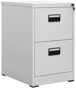 Schedario Grigio Chiaro 46x62x72,5 Cm İn Acciaio /