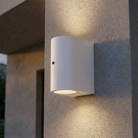 Applique Stondata 2xGU10 con Sensore Crepuscolare IP65 - Bianca