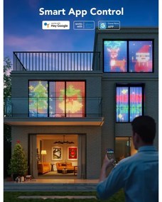 Govee - RGBIC Curtain Lampada 520 LED 1,5x2m Wi-Fi IP65