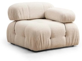 Modulo divano crema in tessuto bouclé (angolo destro) Bubble - Artie