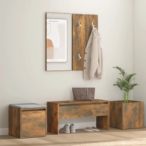 Set Di Mobili Da Corridoio Rovere Fumo İn Legno Multistrato /