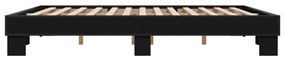 Giroletto nero 200x200 cm in legno multistrato e metallo