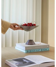 Fruttiera in vetro verde e marrone ø 15 cm Bonbon - Hübsch