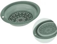 Scolapasta pieghevole salvaspazio tondo verde