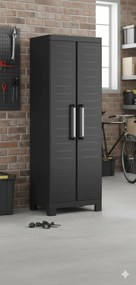 Armadio in Resina 4 Ripiani 65x45x182 cm Keter Detroit Portascope Nero...