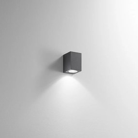 Applique In Alluminio Moderna Monolite Grafite 1 Luce