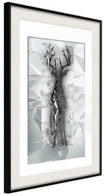 Poster  Crystal Deer  Cornice Quadri Cornice nera con pass-partout, Larghezza x Altezza Home decor 30x45