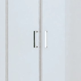 Kamalu - Box doccia basso 80x80cm semicircolare altezza 170cm | CHIARA CURV-Q