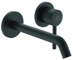 Miscelatore Lavabo A Due Fori A Parete Senza Parte Incasso Nero Opaco Ceraline A6938xg Ideal Standard