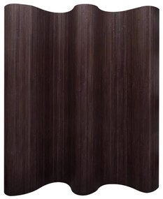 Pannello Divisore Per La Stanza Bambù Marrone Scuro 250x165 Cm /