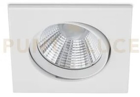 Pamir faretto da incasso led 5,5w 345lm, 3000k quadrato orientabile...