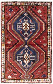 Shiraz Tappeto persiano 170 x 110 Rosso (Iran) Annodato A Mano