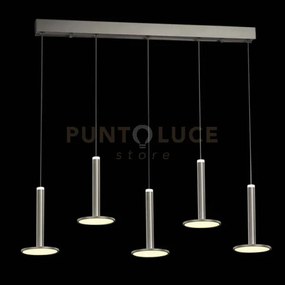 Tua, lampada a sospensione, nichel satinato, led/45w 4050lm 3000k d...