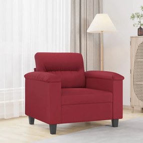 Poltrona Rosso Vino 60 Cm İn Similpelle /