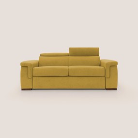 Giunone divano letto con materasso alto 18 cm e poggiatesta reclinabili in tessuto impermeabile T02