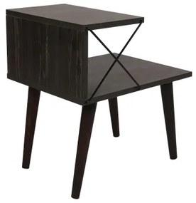 Comodino CROSS 55x50 cm marrone