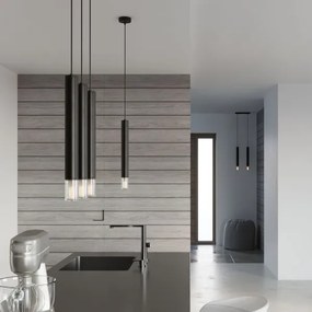 Sollux SL.0961 - Lampadario su filo VIZIER 2xG9/40W/230V nero