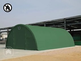 TOOLPORT Tunnel agricolo 9,15m x 26m x 4,5m - PRIMEtex 2300 ignifugo verde scuro - (379015)