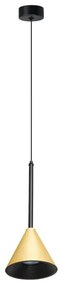 Lampadario a sospensione con filo CONE 1xGU10/10W/230V oro/nero
