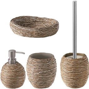 Set di accessori da bagno beige