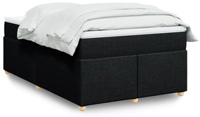 Giroletto A Molle Con Materasso Nero 120x190 Cm İn Tessuto /