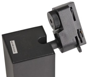 Faretto per sistema a binario SQUARE 1xGU10/10W/230V nero