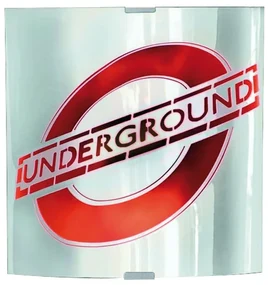 Applique pop Underground grigio 1X E27 LUMICOM