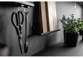 WENKO 71146800 - Barattoli per spezie JET 40x7,5 cm nero