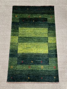 Loribaft Tappeto 100x60 Verde (Iran) Annodato A Mano